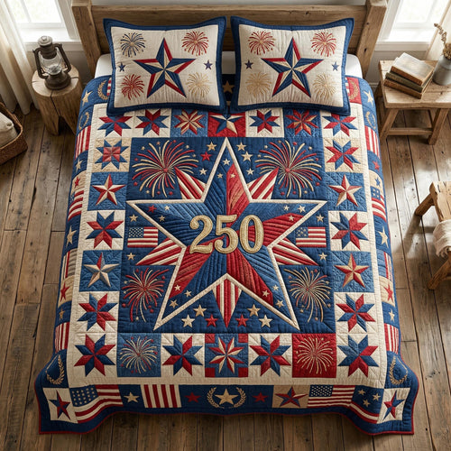 Liberty Heritage 3-Piece Quilted Bedding Set NCU0NTD1817