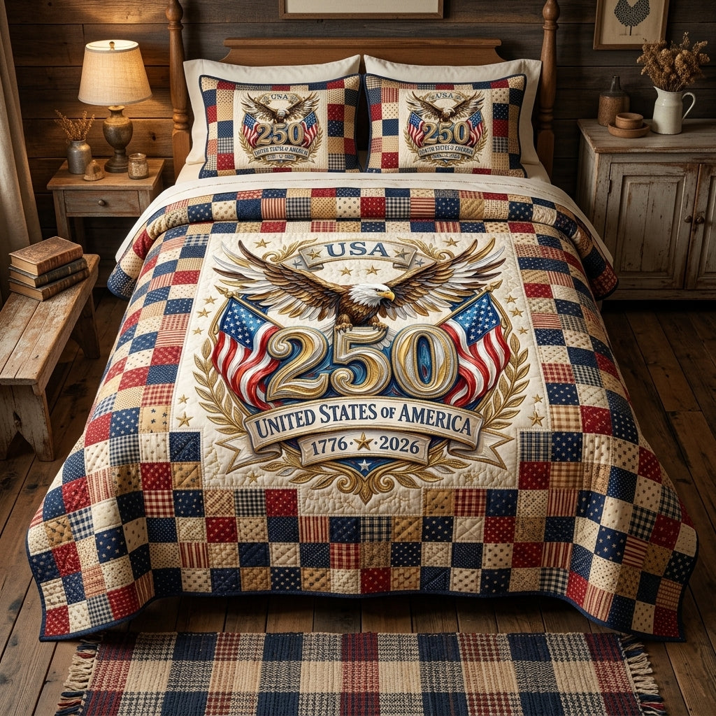 Liberty Honor 250 3-Piece Quilted Bedding Set NCU0DQQ0766 – Quiltnest