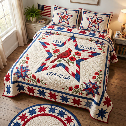 Liberty Honor 3-Piece Quilted Bedding Set NCU0NTD1898