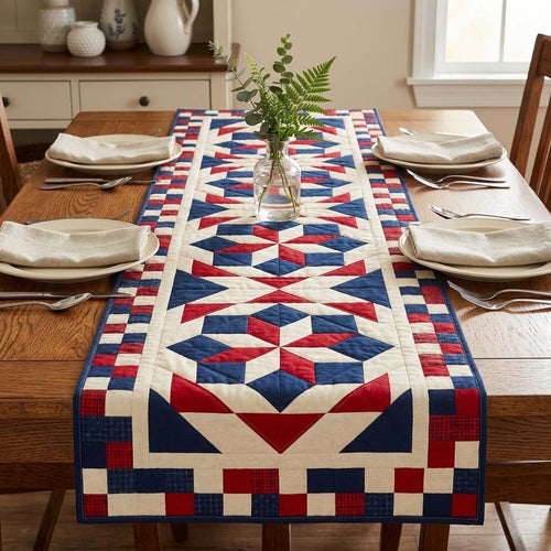 Liberty Ladder Quilted Table Runner NCU0DQQ0652