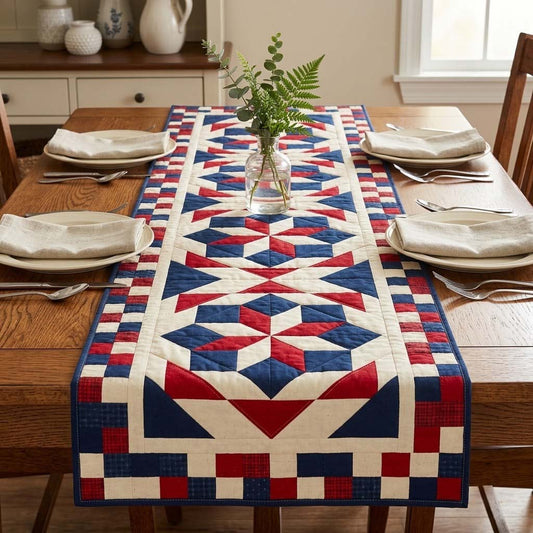 Liberty Ladder Quilted Table Runner NCU0DQQ0652