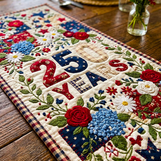 Liberty Milestone Quilted Table Runner NCU0DV2128
