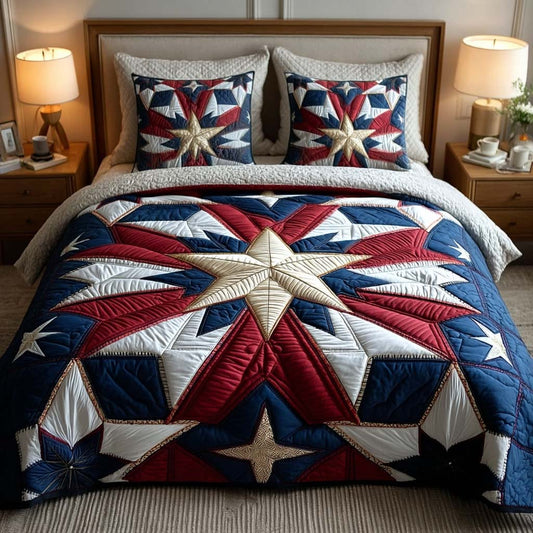 Liberty Night 3-Piece Quilted Bedding Set NCU0DQQ0290