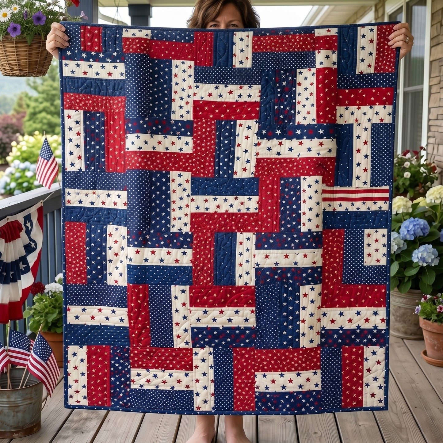 Liberty Patch Quilted Blanket NCU0NTD1967