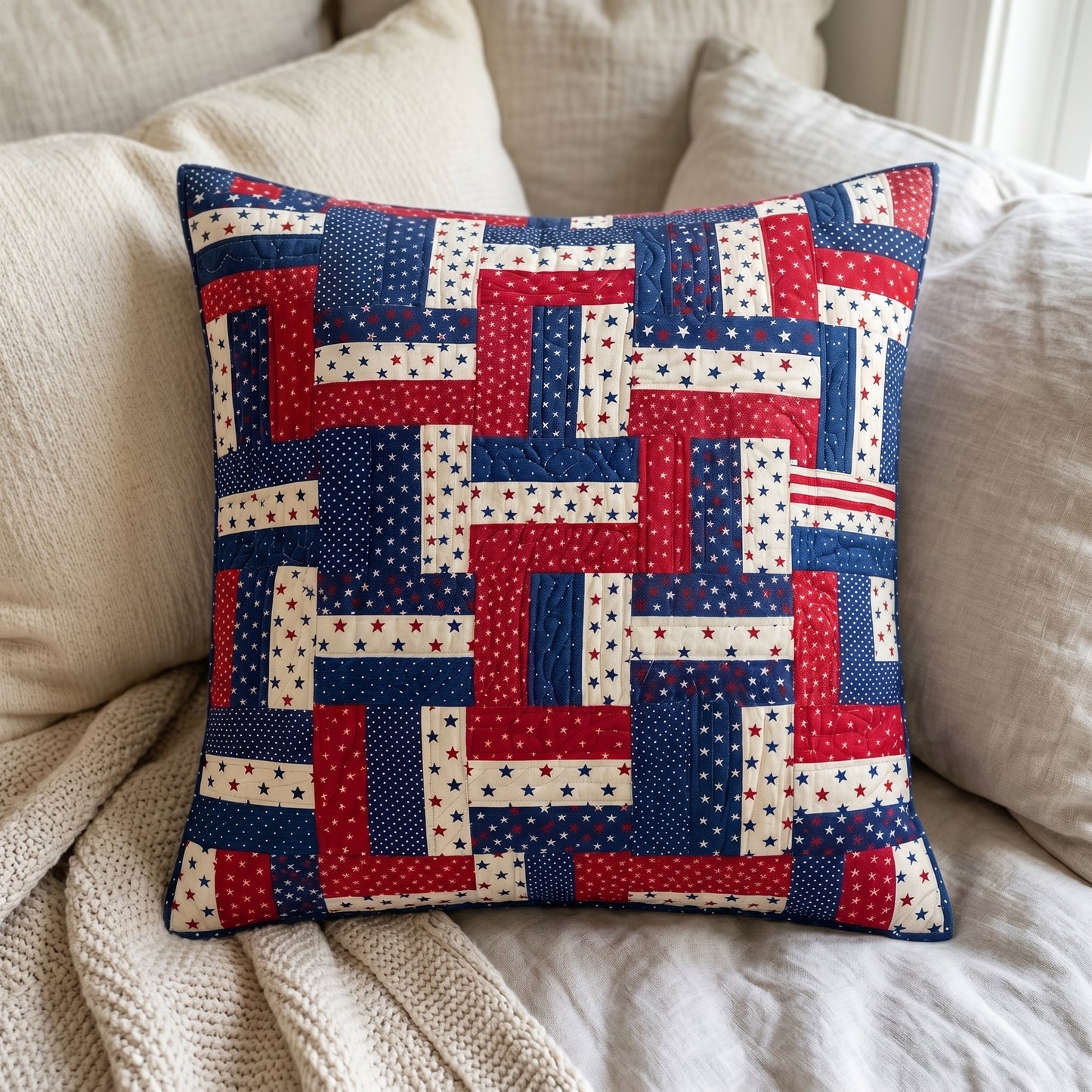 Liberty Patch Quilted Pillow Case NCU0NTD1967