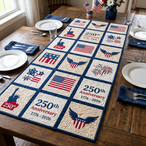 Liberty Patch Quilted Table Runner NCU0NTD1902