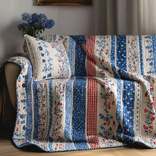 Liberty Patchwork Quilted Blanket NCU0LDH507