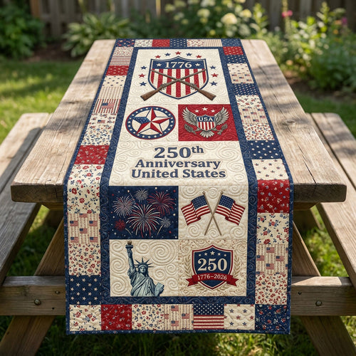 Liberty Patchwork Quilted Table Runner NCU0NTV1044