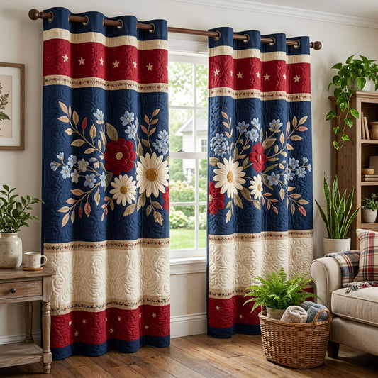 Liberty Petals Quilted Curtains NCU0NTD1783