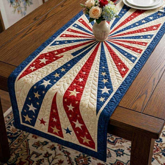 Liberty Rays Quilted Table Runner NCU0NXD1695
