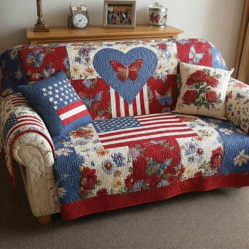 Liberty Rustic Quilted Sofa Cover NCU0NTD1671