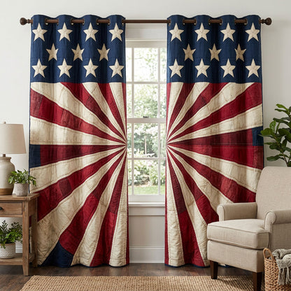 Liberty Star Quilted Curtains NCU0NTD1770