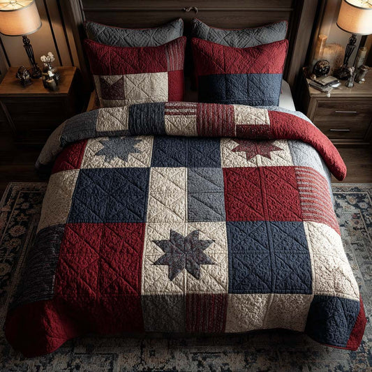 Liberty Star Radiance 3-Piece Quilted Bedding Set NCU0DQQ0282
