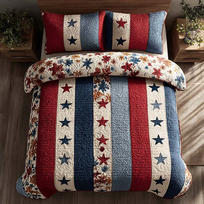 Liberty Strip 3-Piece Quilted Bedding Set NCU0DQQ0288
