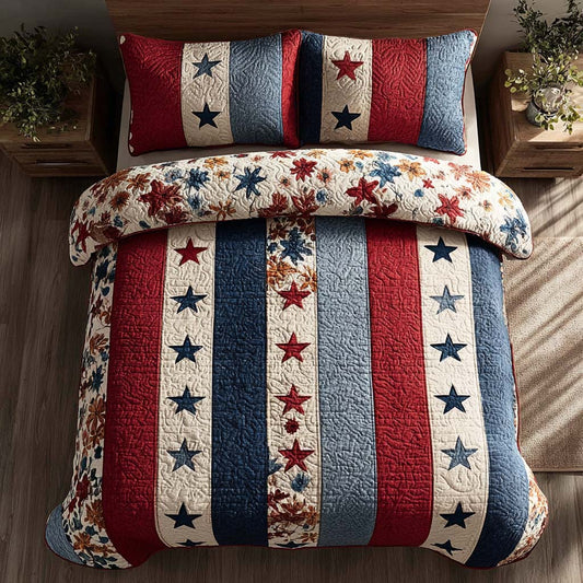 Liberty Strip 3-Piece Quilted Bedding Set NCU0DQQ0288