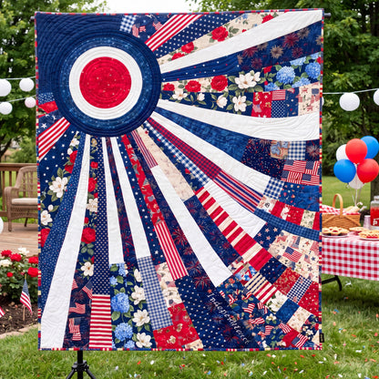 Liberty Sunshine Quilted Blanket NCU0PTT3120