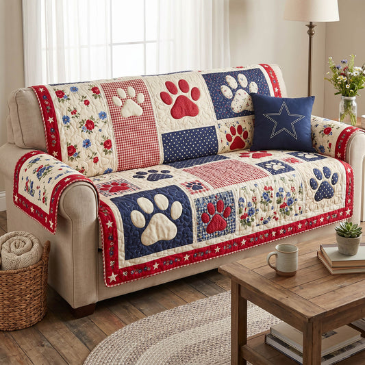 Liberty Tails Quilted Sofa Cover NCU0NTD1927