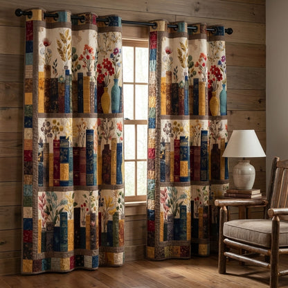 Library Bloom Quilted Curtains NCU0DDK2586