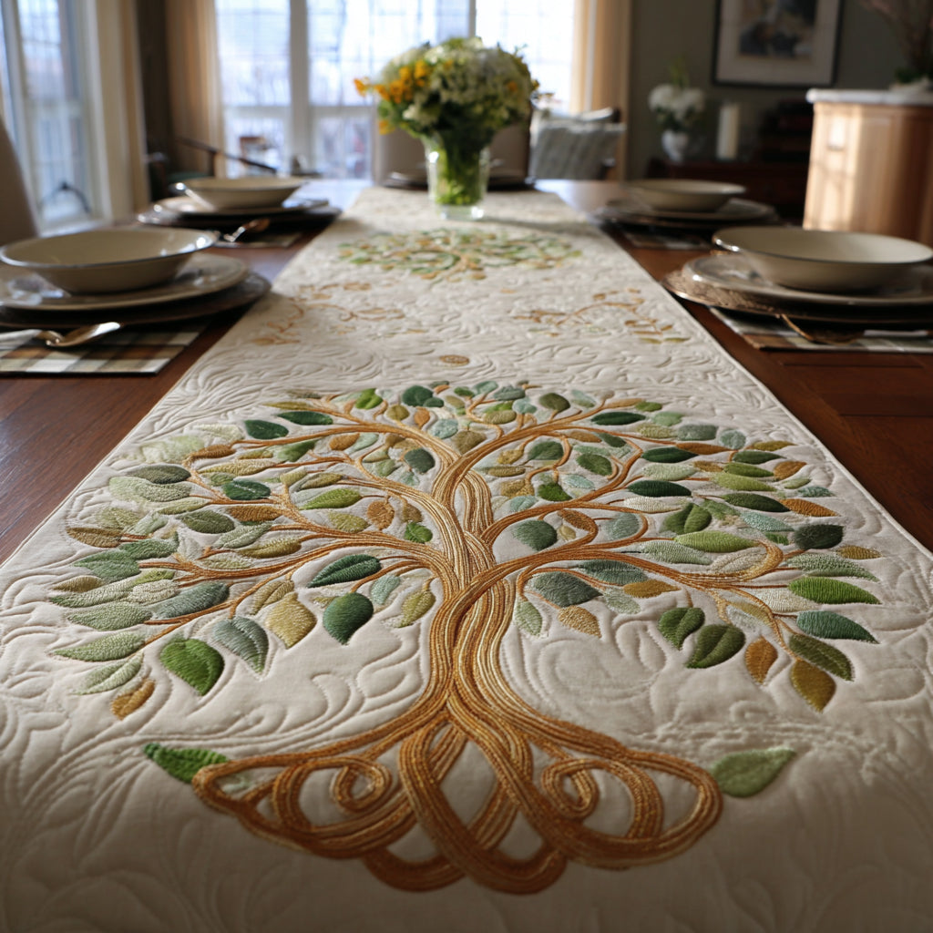 Life Balance Quilted Table Runner NCU0DV1535