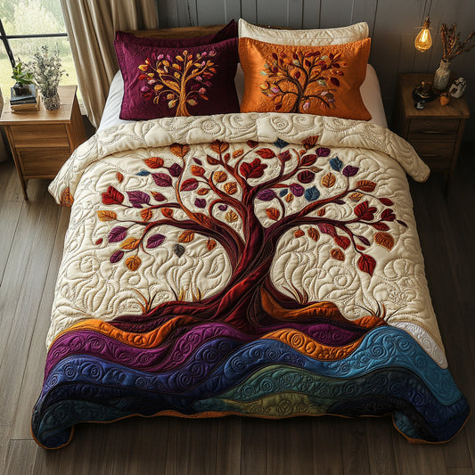 Life Journey 3-Piece Quilted Bedding Set NCU0DV1597