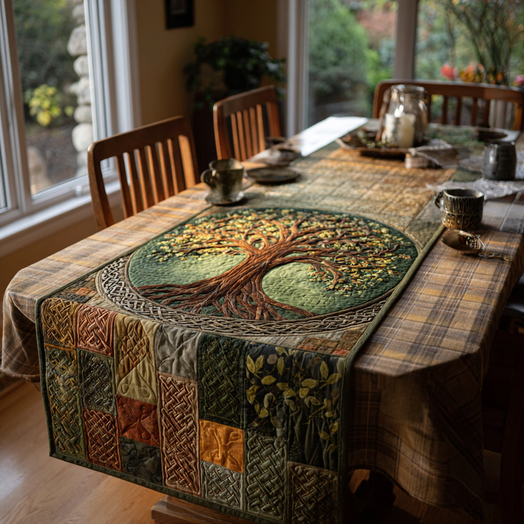 Life Roots Quilted Table Runner NCU0DV1526