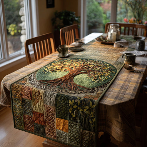 Life Roots Quilted Table Runner NCU0DV1526