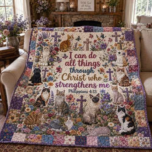 Lifted By His Love Quilted Blanket NCU0PTT3302