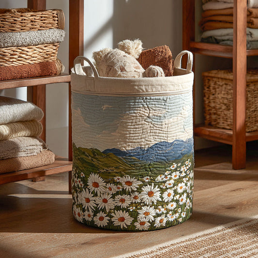 Light Over the Hills Quilted Laundry Basket NCU0PTT1194