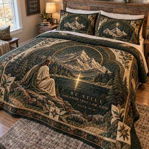 Light of Faith 3-Piece Quilted Bedding Set NCU0PTT3499