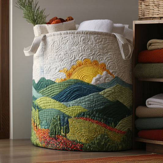 Light of the Land Quilted Laundry Basket NCU0PTT1193