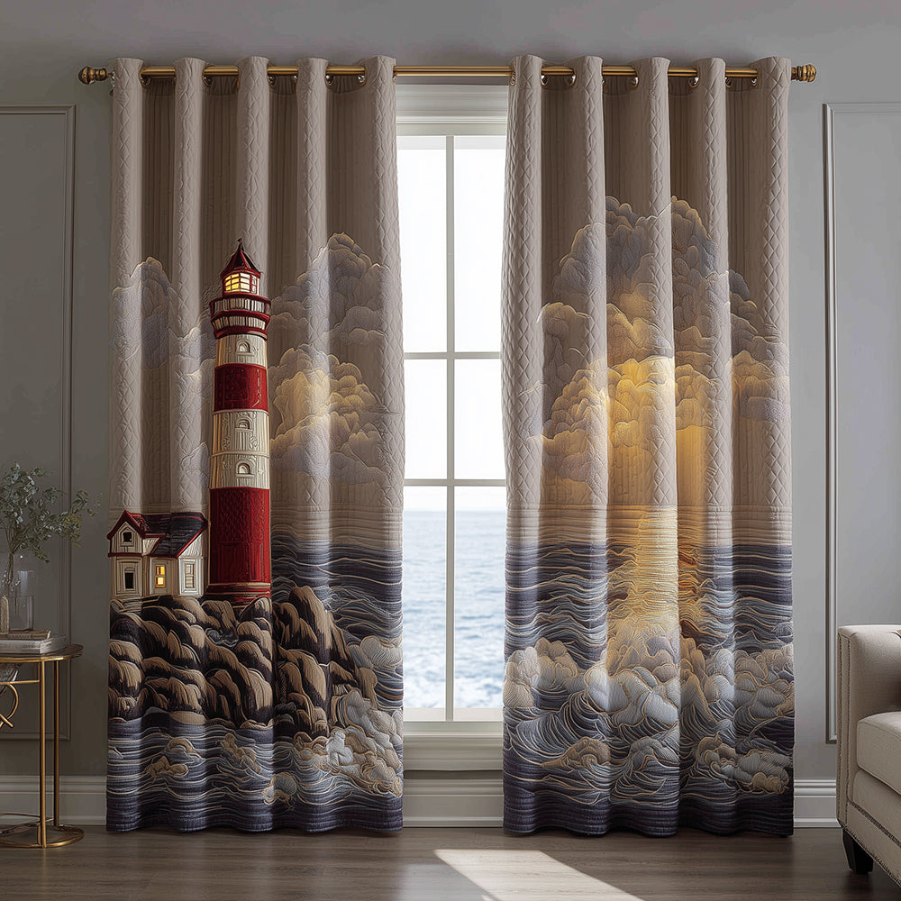 Lighthouse Baylight Quilted Curtains NCU0TH3890