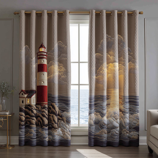 Lighthouse Baylight Quilted Curtains NCU0TH3890
