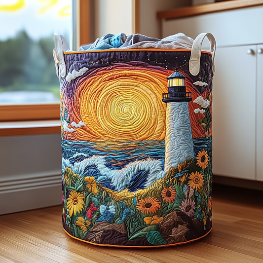 Lighthouse Glow Quilted Laundry Basket NCU0DDK731