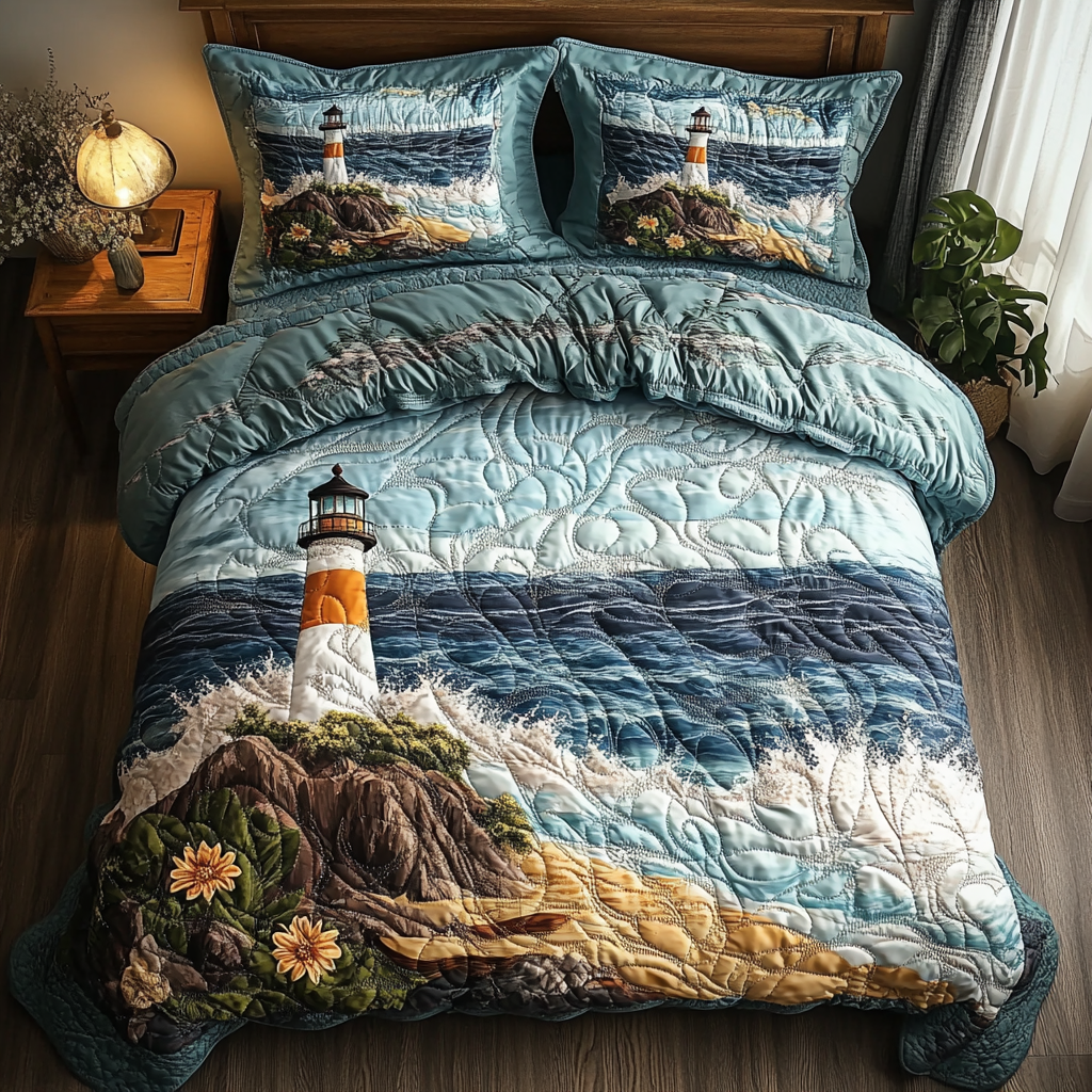 Lighthouse Haven Duvet Cover Set NCU0DV368