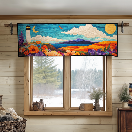 Lighthouse Night Quilted Valance NCU0DDK826