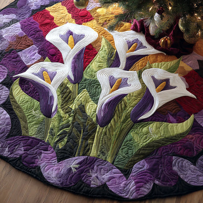 Lily Bloom Christmas Quilted Tree Skirt NCU0PTT2213