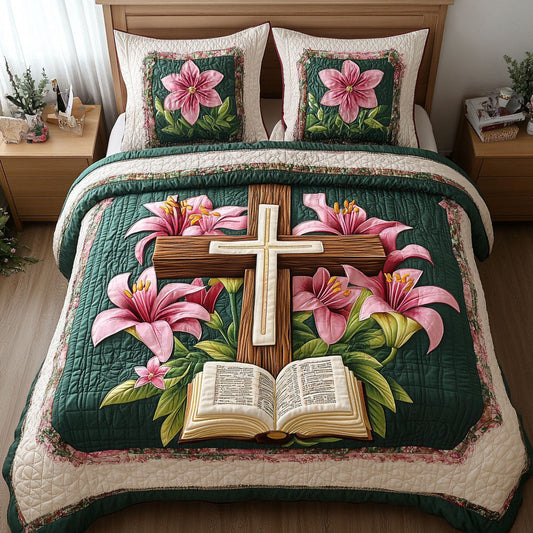 Lily Cross Blessing Duvet Cover Set NCU0NNT582