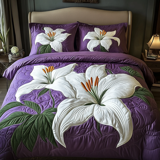 Lily Serenity 3-Piece Quilted Bedding Set NCU0NVH493