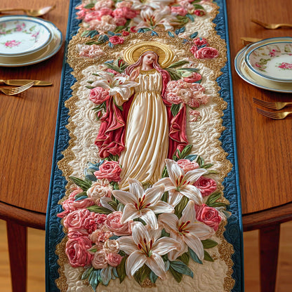 Lily of Heaven Quilted Table Runner NCU0NTD766
