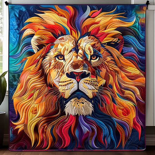 Lion Legacy Quilted Blanket NCU0DV054