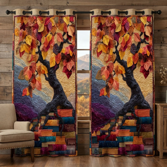 Literary Bloom Quilted Curtains NCU0DDK2591