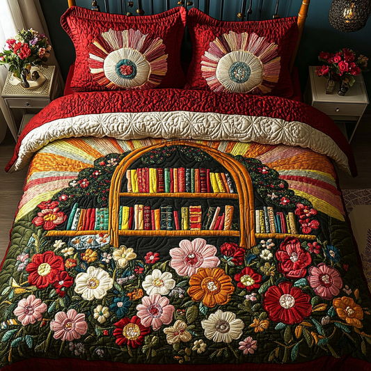 Literary Blooms Duvet Cover Set NCU0DV284