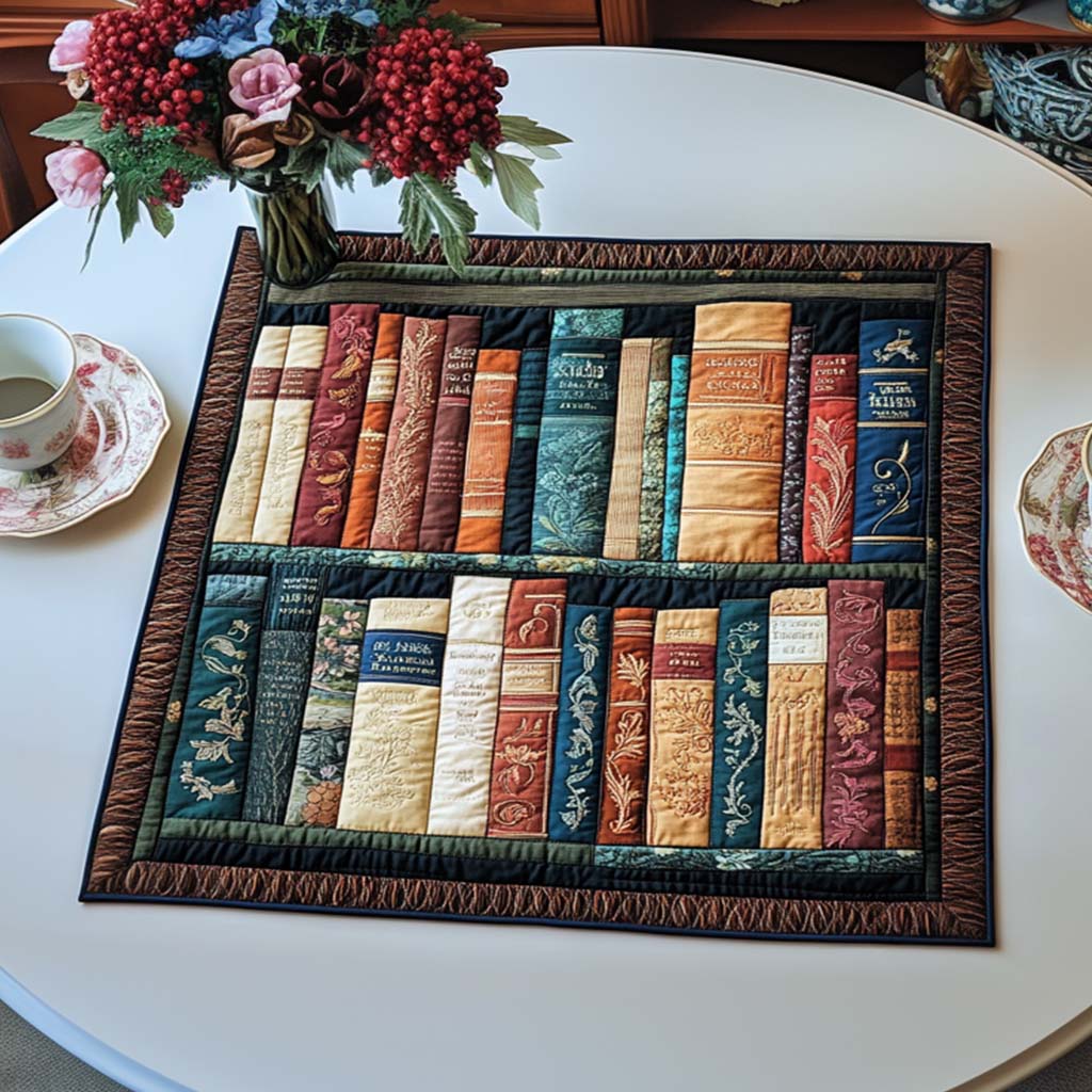 Literary Escape Quilted Table Topper NCU0NNT1385