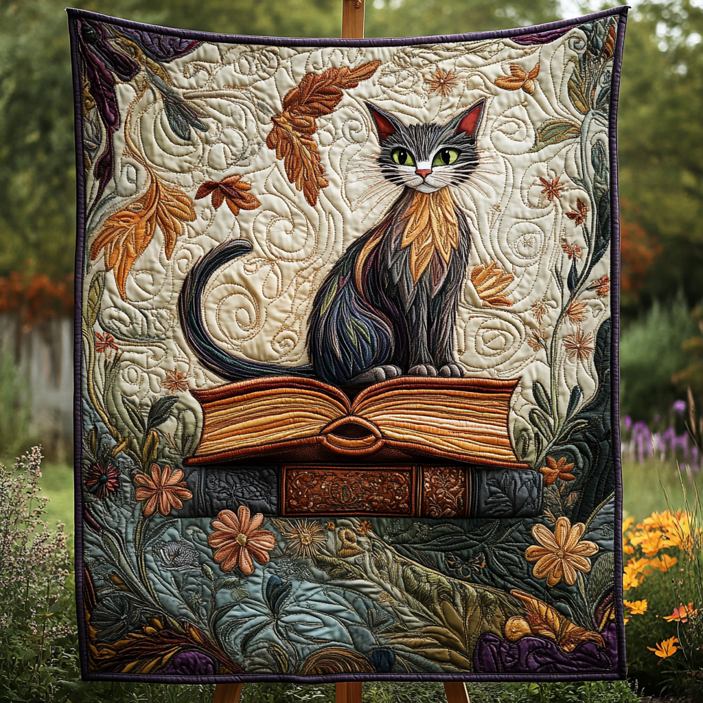 Literary Paws Quilted Blanket NCU0DK1258