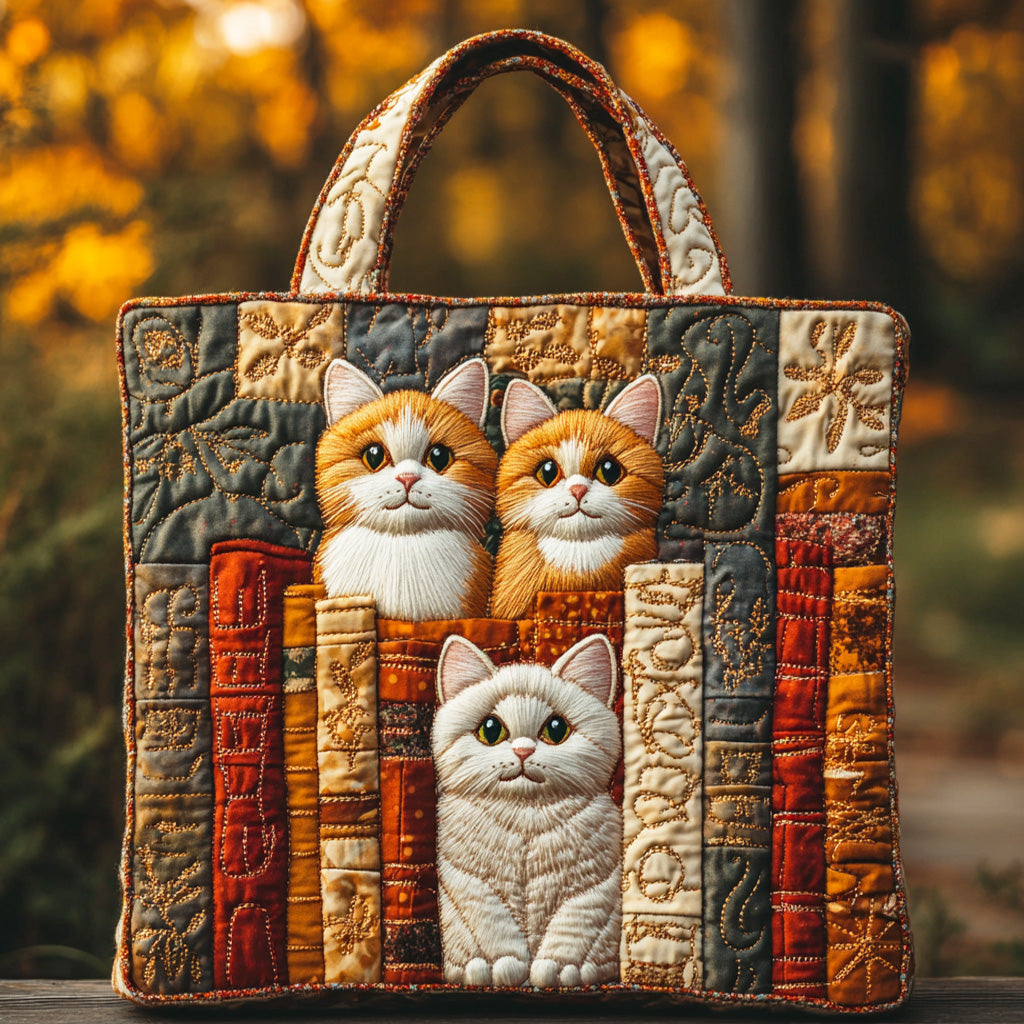 Literary Paws Quilted Tote Bag NCU0NTD1278