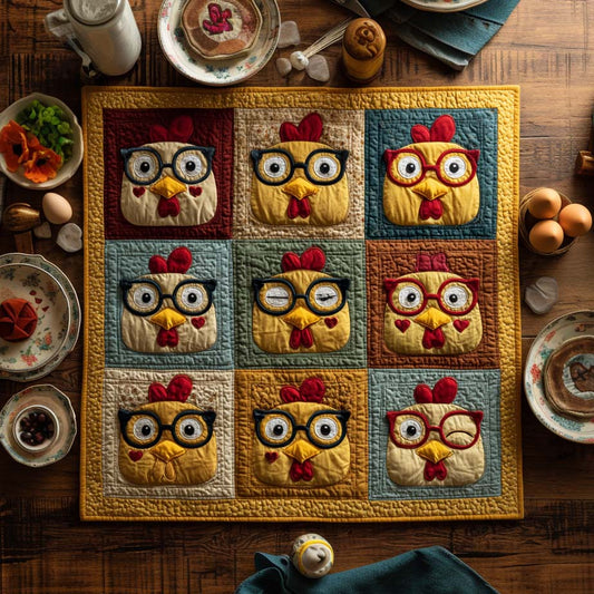 Little Coop Star Quilted Table Topper NCU0NXD004