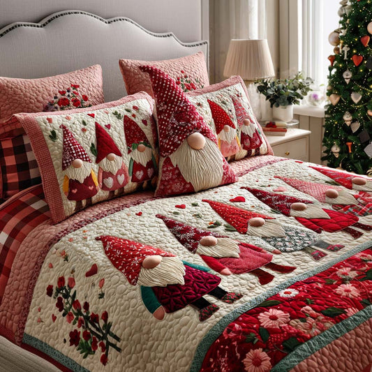 Little Gnome 3-Piece Quilted Bedding Set NCU0NNT2691