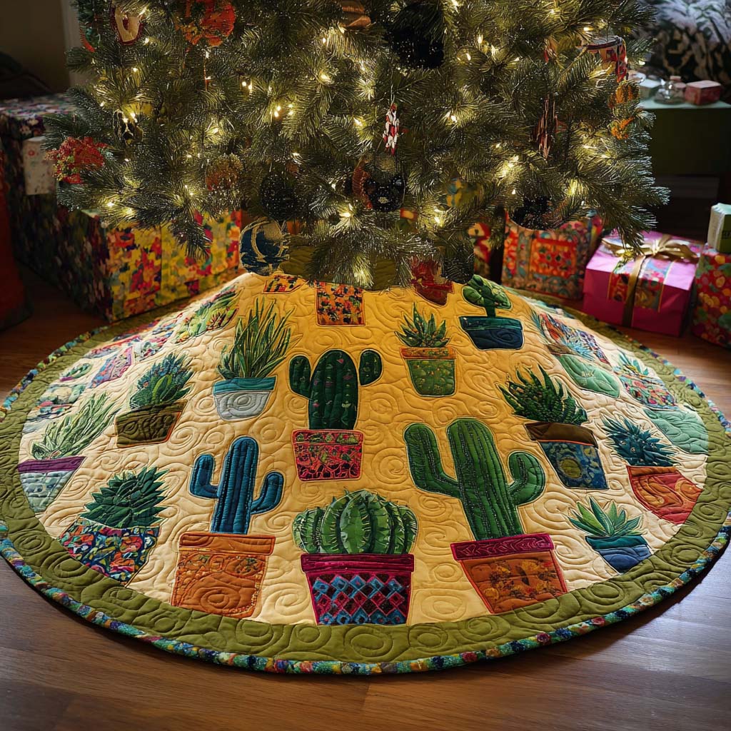Little Thorns Christmas Quilted Tree Skirt NCU0NNT2338