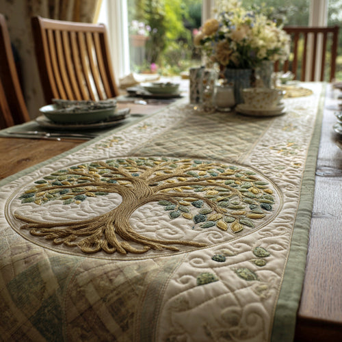 Living Roots Quilted Table Runner NCU0DV1530