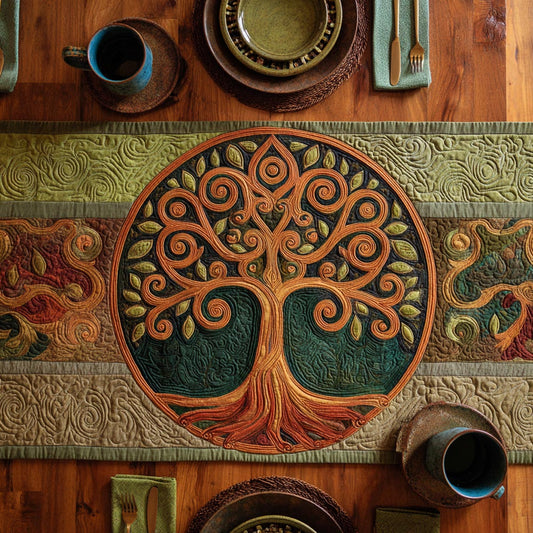 Living Roots Quilted Table Runner NCU0DV1838